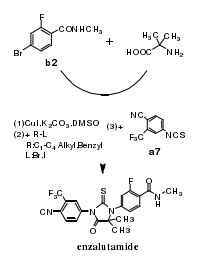 恩杂鲁胺的合成路线5